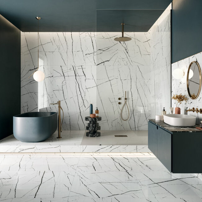 Carrelage imitation marbre