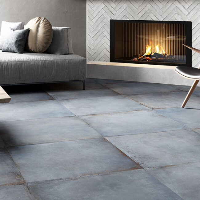 Carrelage imitation métal