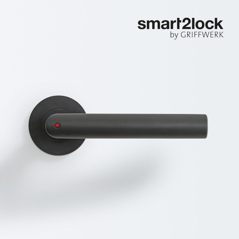 Système verrou innovant smart2lock verrou sur poignee noire