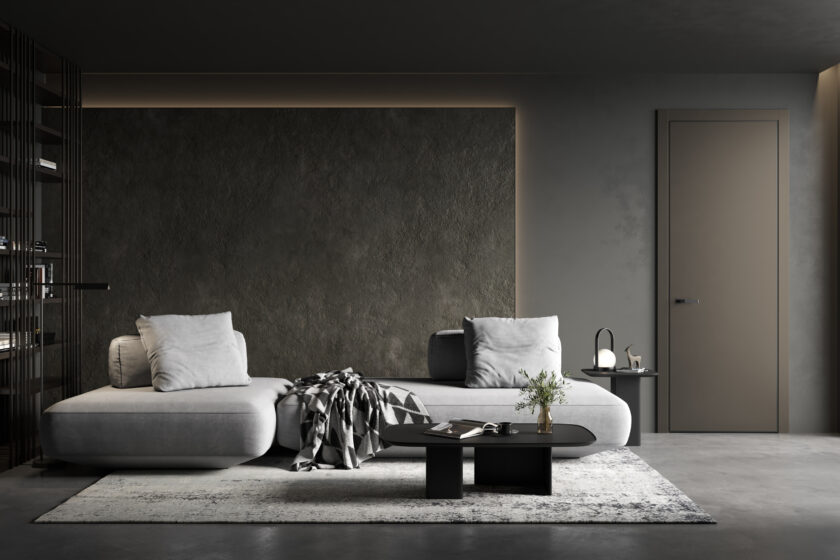 Porte feuillure couleur mat cuivré